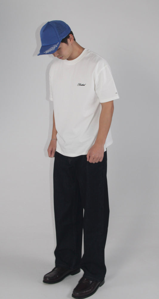 EMBROIDERED SIGNATURE T - IVORY