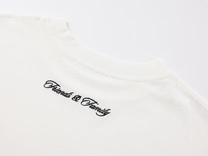 EMBROIDERED SIGNATURE T - IVORY