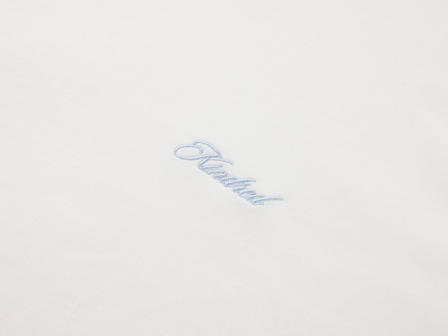 EMBROIDERED SIGNATURE T - ICE BLUE