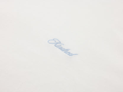 EMBROIDERED SIGNATURE T - ICE BLUE