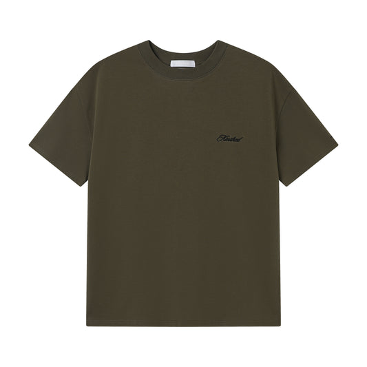EMBROIDERED SIGNATURE T - SAGE