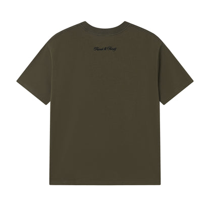 EMBROIDERED SIGNATURE T - SAGE