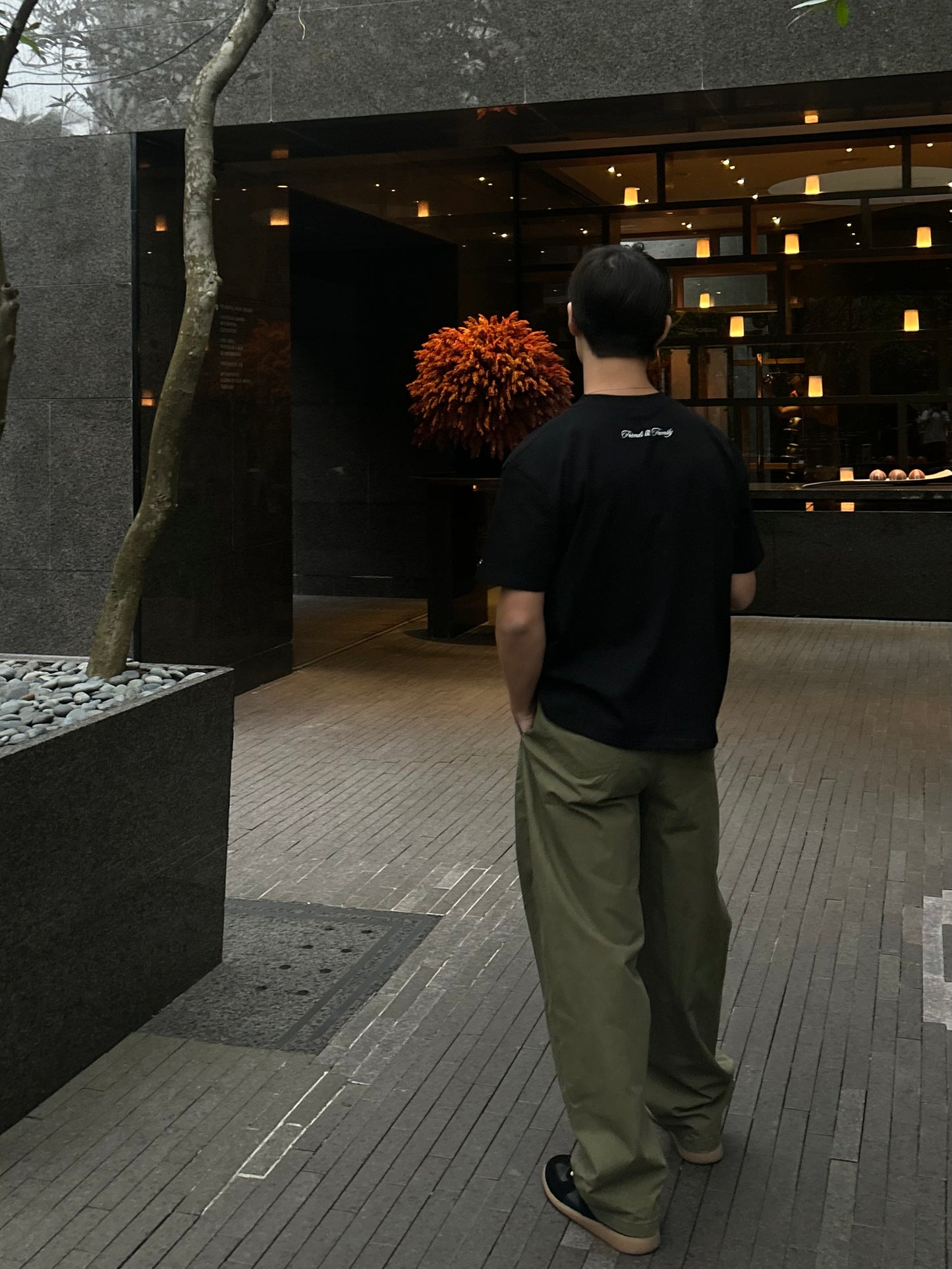 EMBROIDERED SIGNATURE T - NOIR