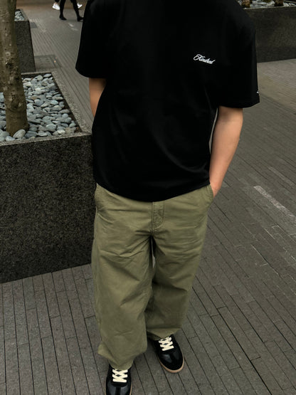 EMBROIDERED SIGNATURE T - NOIR